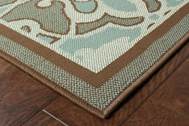 Montego 2335L Blue/ Brown Rug - Rug & Home