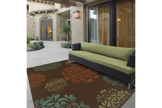 Montego 2635N Brown/ Blue Rug - Rug & Home