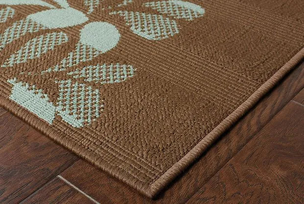 Montego 2635N Brown/ Blue Rug - Rug & Home