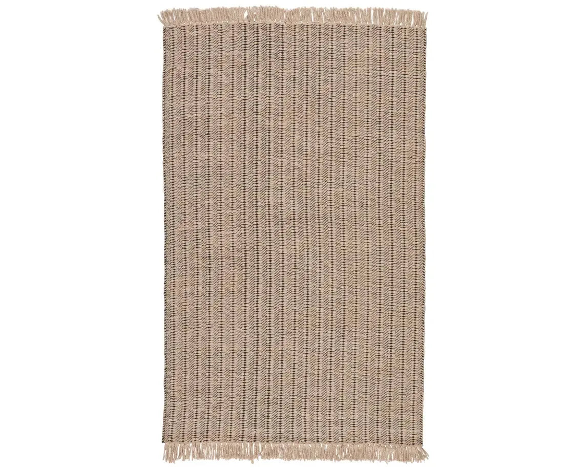 Morning Mantra MMR01 Beige/Black Rug - Rug & Home