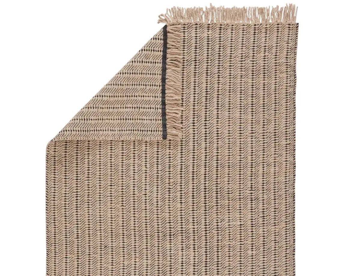 Morning Mantra MMR01 Beige/Black Rug - Rug & Home