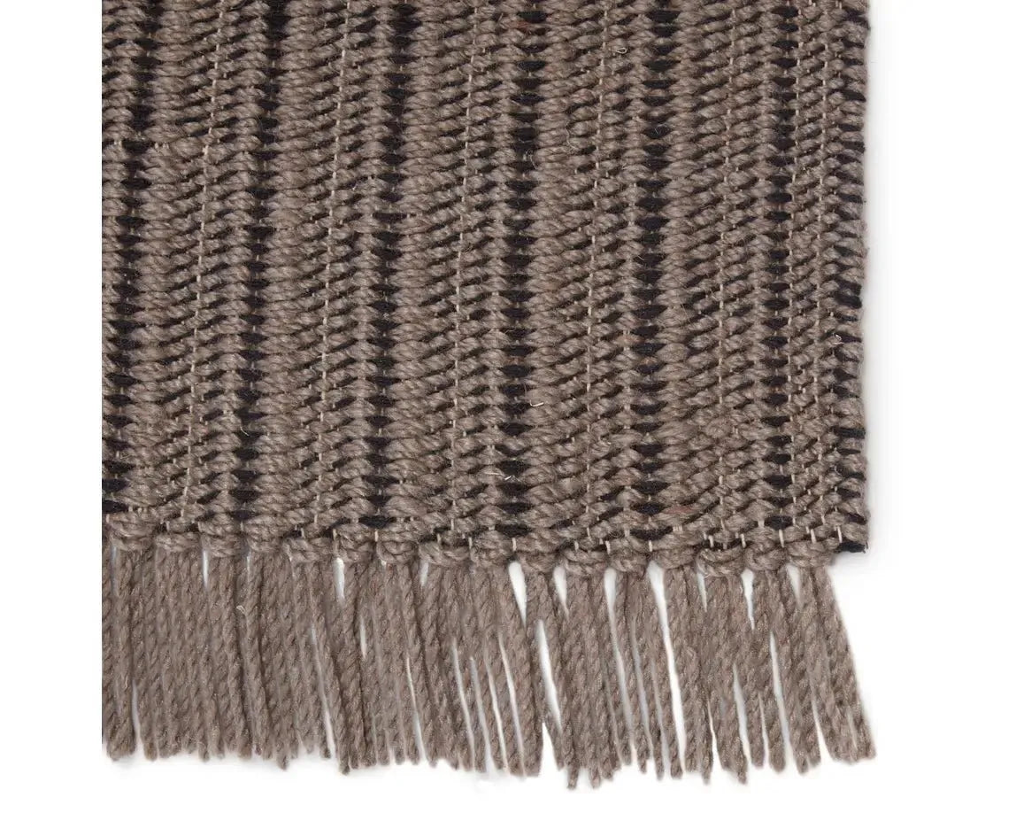 Morning Mantra MMR03 Dark Taupe/Black Rug - Rug & Home