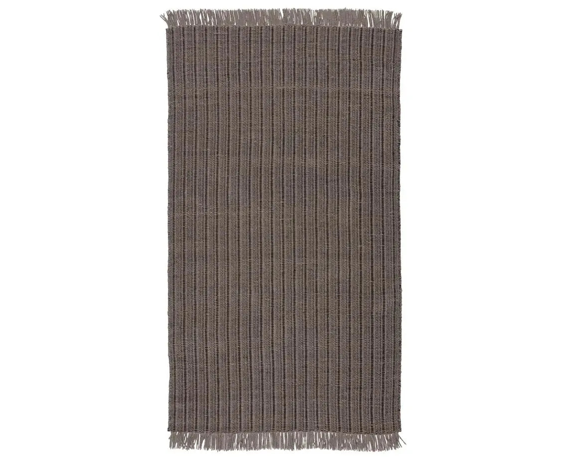 Morning Mantra MMR03 Dark Taupe/Black Rug - Rug & Home