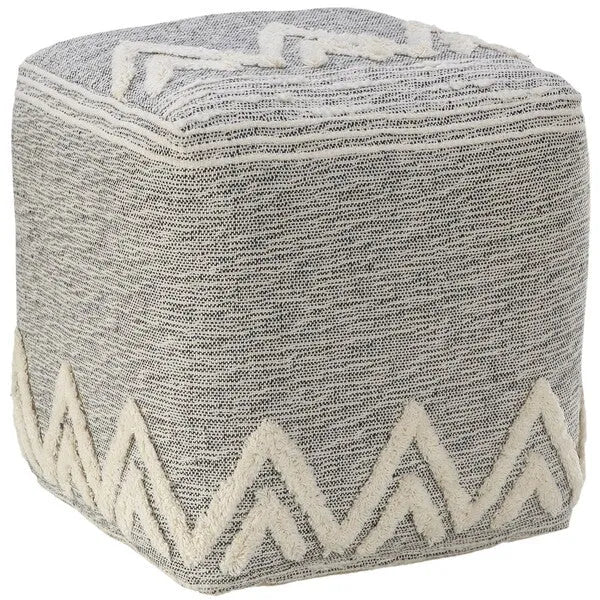 Morningside 34021GRM Grey/Melange Pouf - Rug & Home