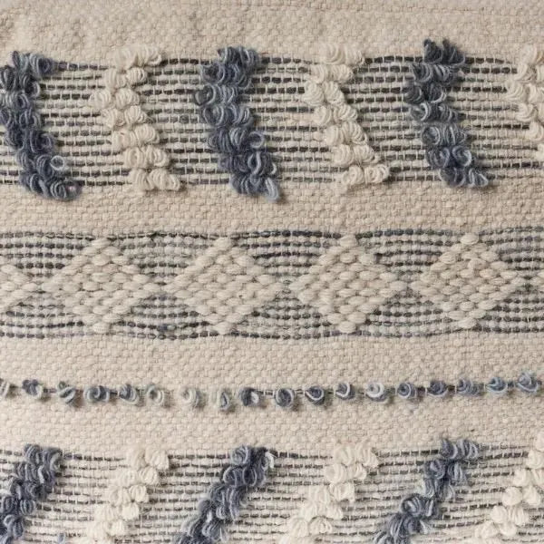 Morningside 99764NVI Navy/Ivory Pouf