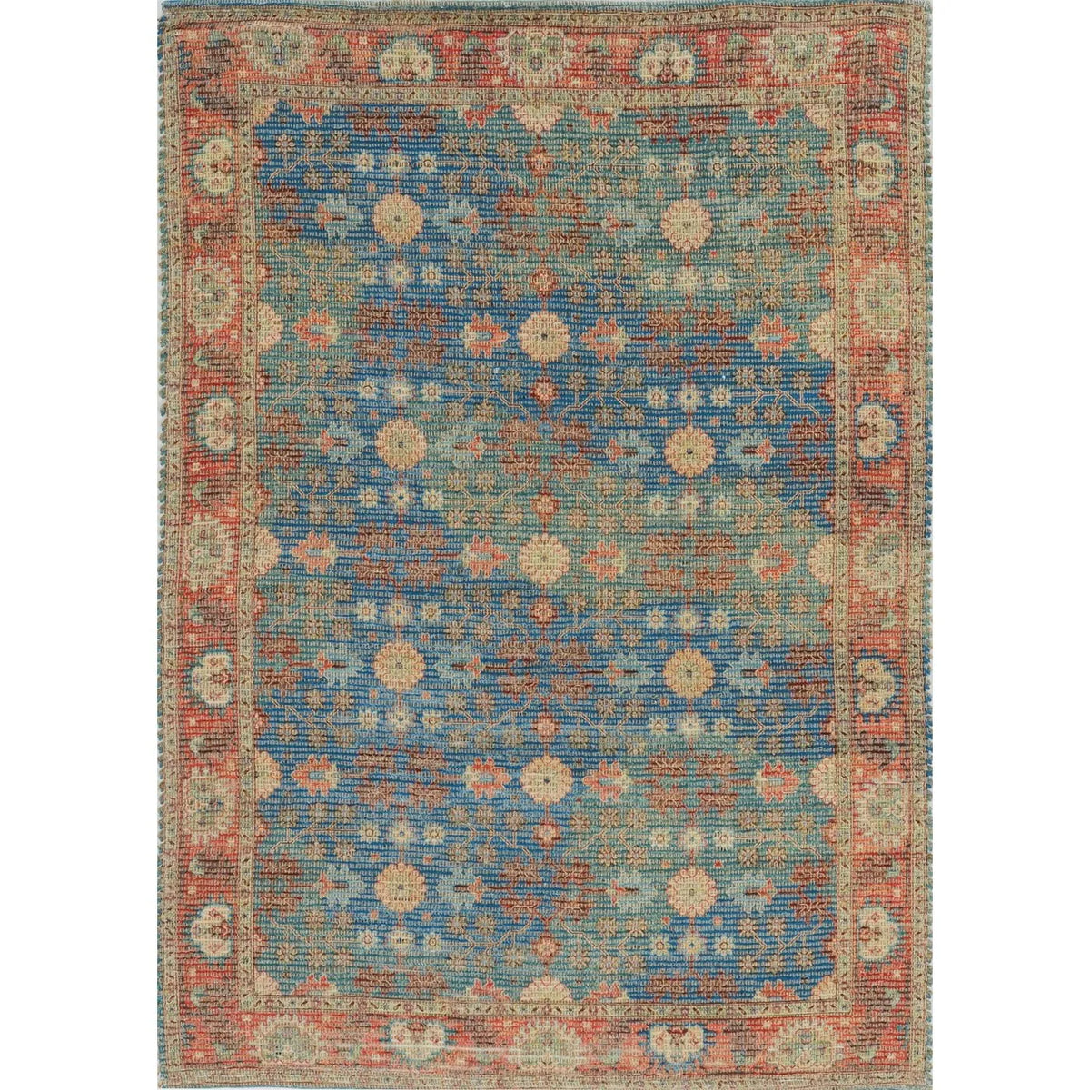 Morris 2227 Traditions Blue/Red Rug - Rug & Home