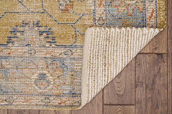 Morris 2231 Karissa Gold/Lt. Blue Rugs - Rug & Home