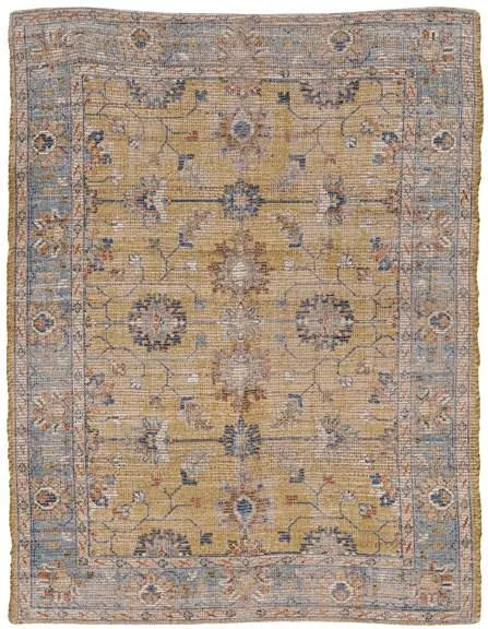 Morris 2231 Karissa Gold/Lt. Blue Rugs - Rug & Home