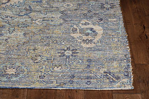 Morris 2232 Gramercy Blue/Yellow Rugs - Rug & Home