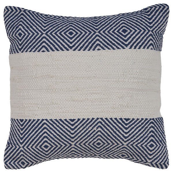 Multiplex 07352BLO Blue/Ivory Pillow - Rug & Home