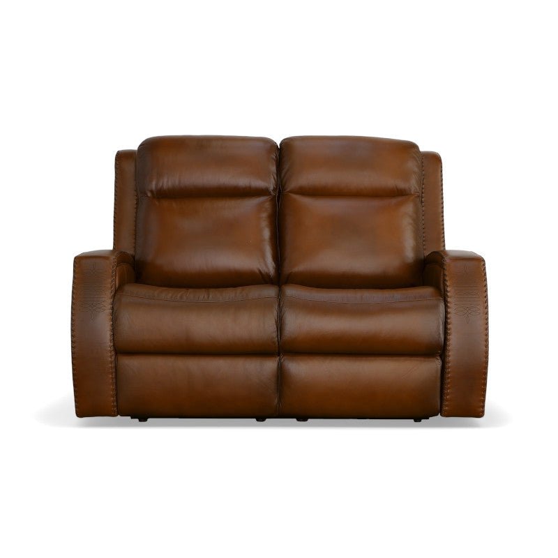 Mustang Power Reclining Loveseat with Power Headrests - Rug & Home