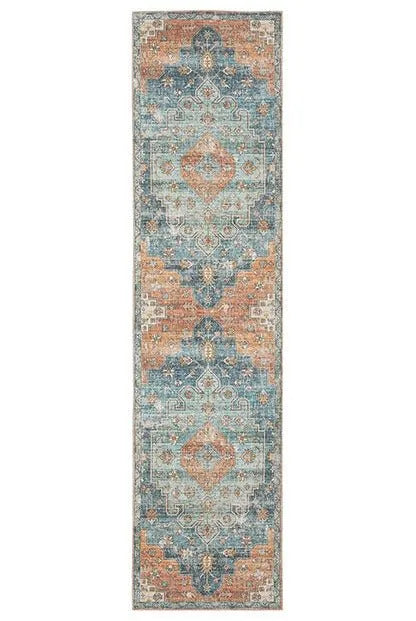 Myers Park MYP03 Rust/Blue Rug - Rug & Home