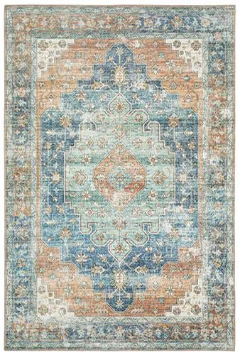 Myers Park Myp03 Rust/Blue Rug - Rug & Home