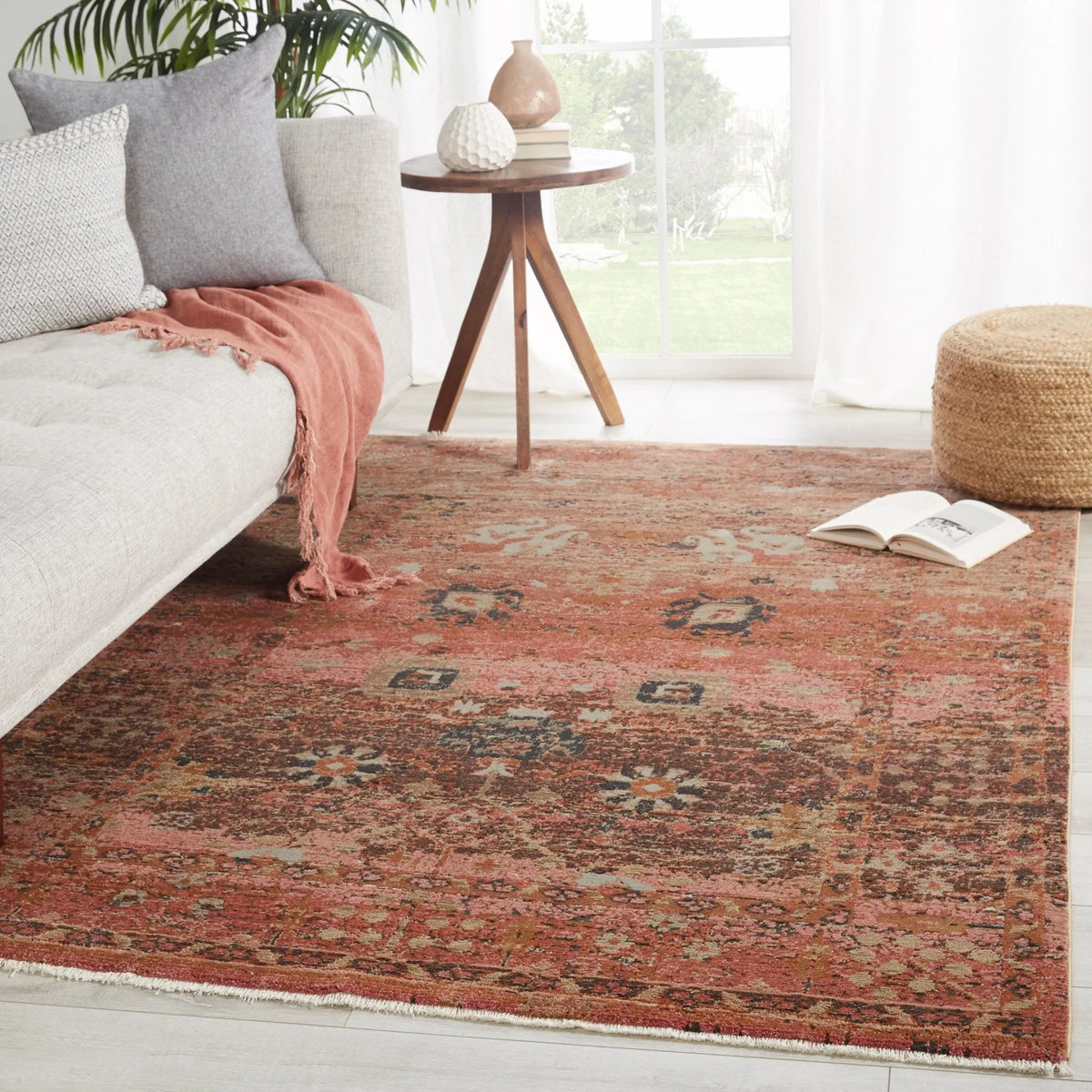 Myriad Myd03 Caruso Pink/Rust Rug - Rug & Home