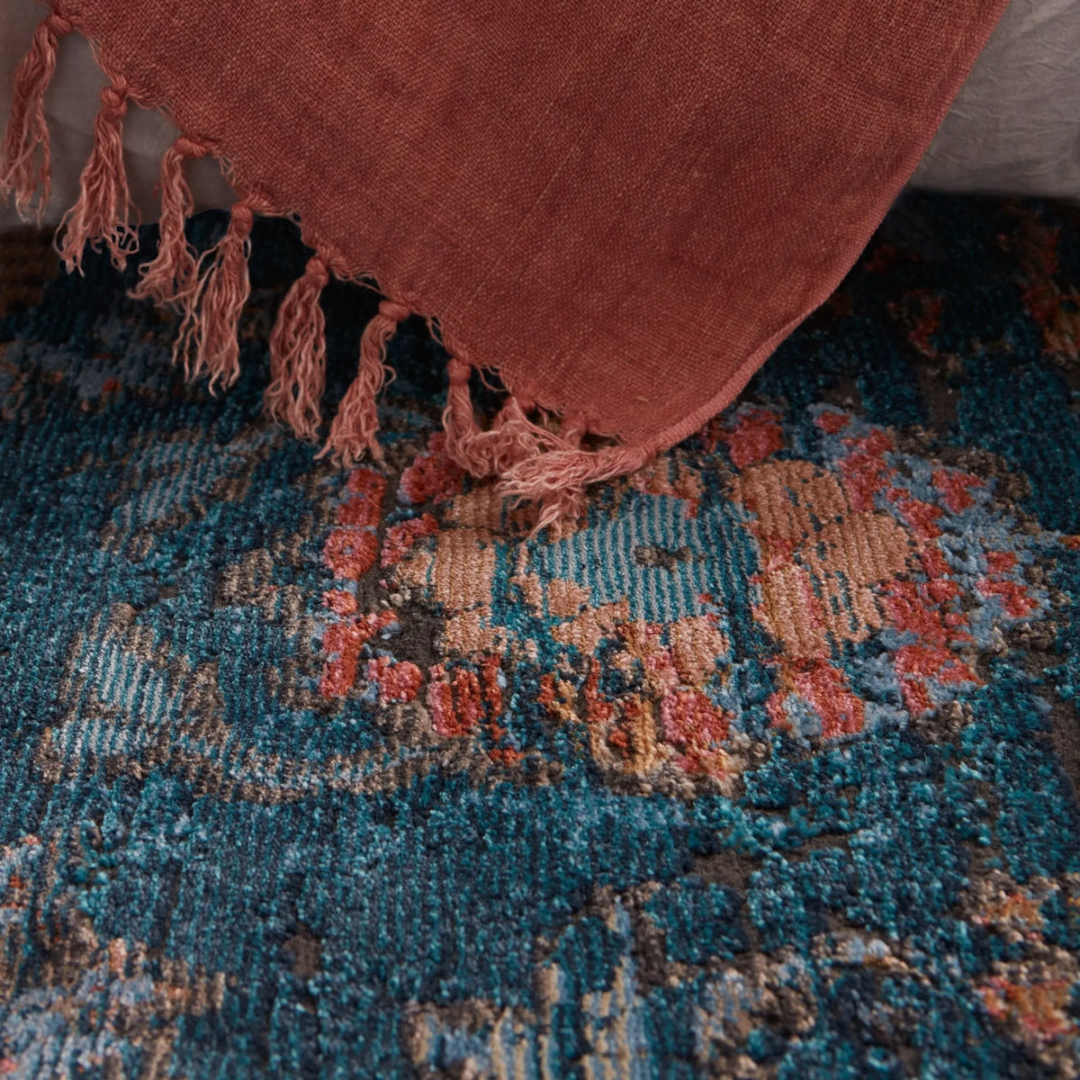 Myriad Myd04 Milana Blue/Blush Rug - Rug & Home