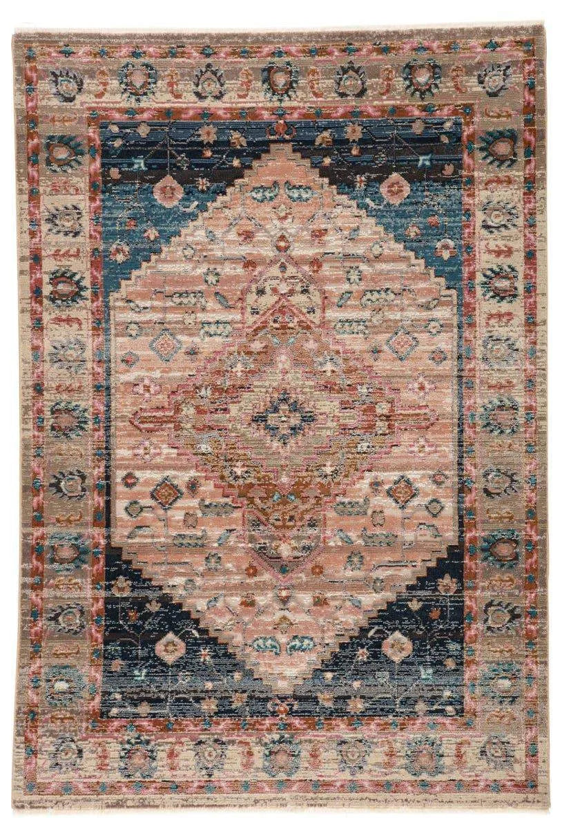 Myriad Myd08 Elizar Blush/Dark Blue Rug - Rug & Home