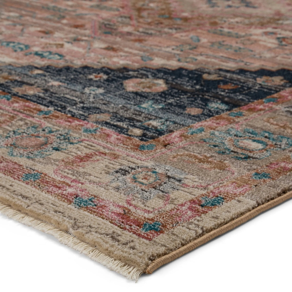 Myriad Myd08 Elizar Blush/Dark Blue Rug - Rug & Home