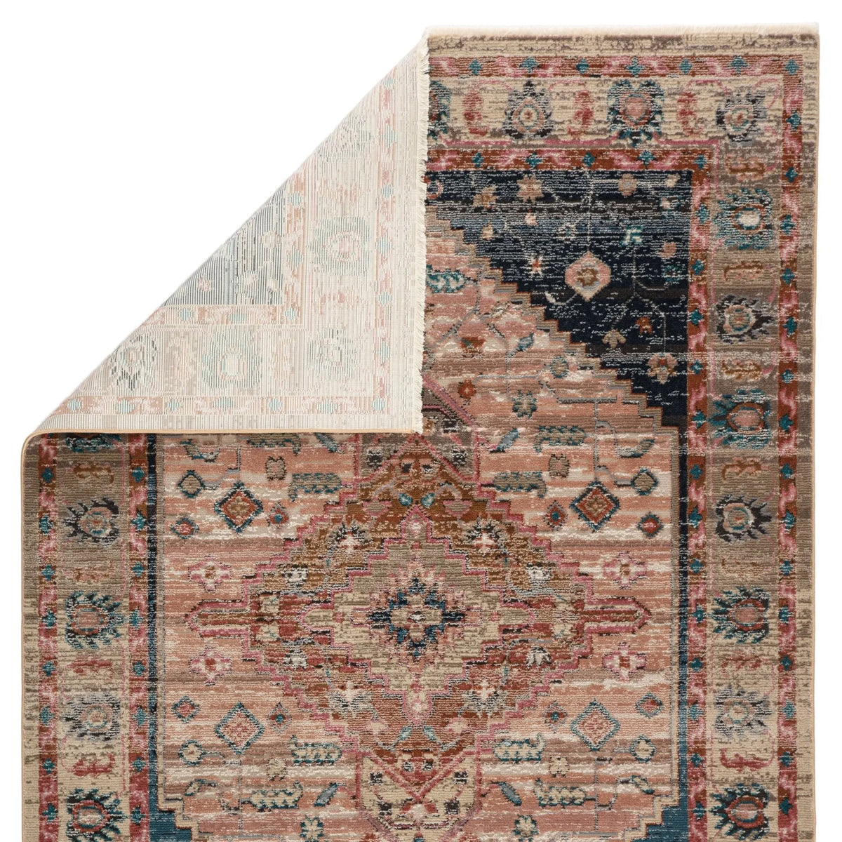 Myriad Myd08 Elizar Blush/Dark Blue Rug - Rug & Home