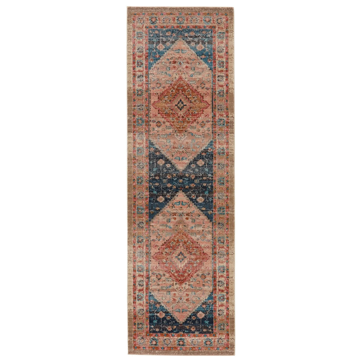 Myriad Myd08 Elizar Blush/Dark Blue Rug - Rug & Home