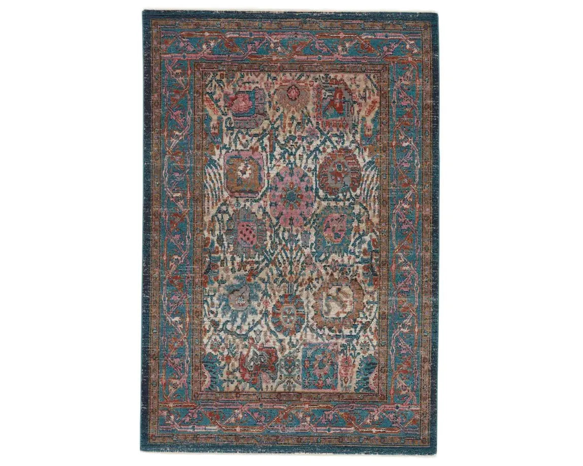 Myriad MYD12 Teal/Pink Rug - Rug & Home