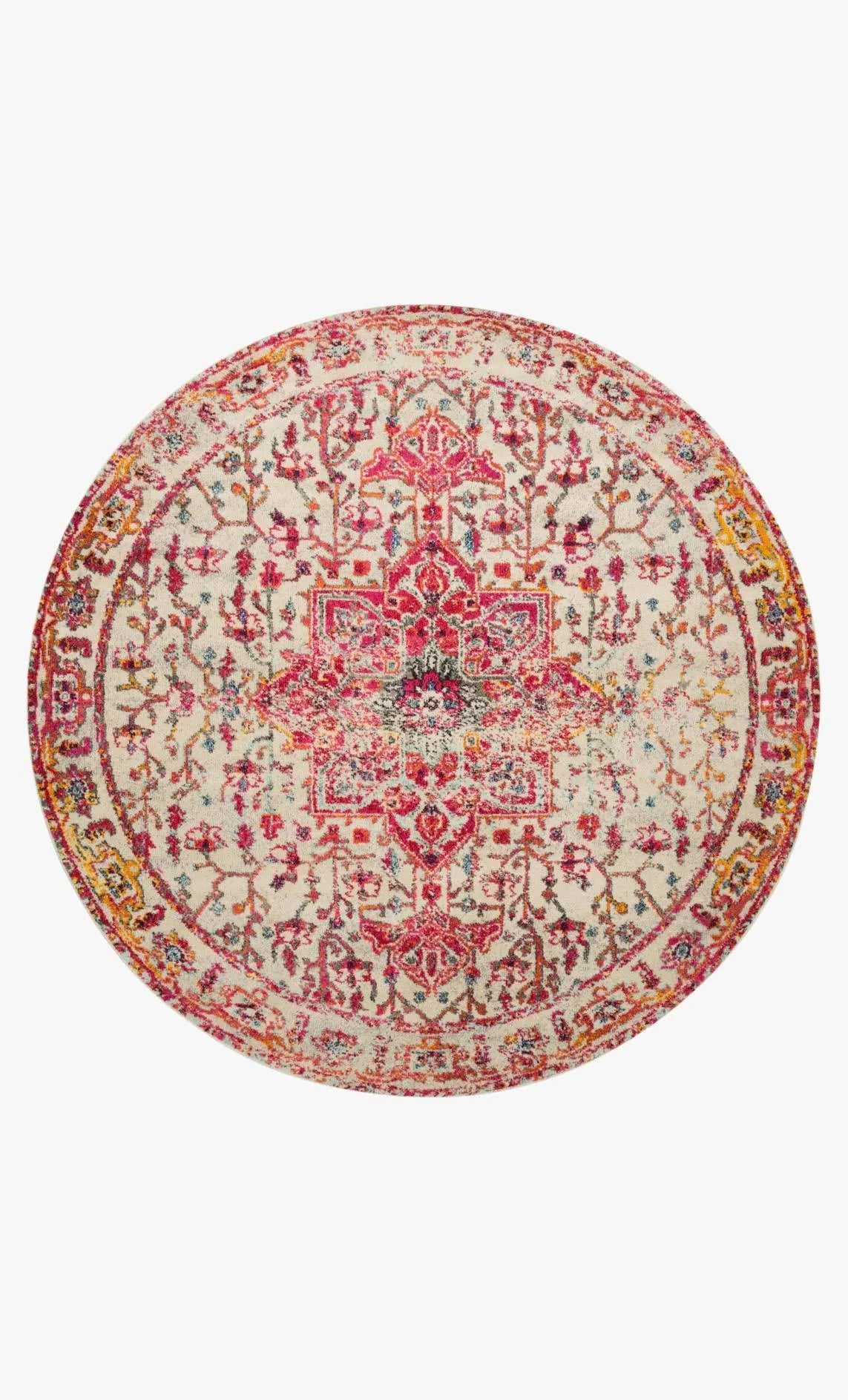 Nadia NN-02 Ivory/Pink Rug - Rug & Home