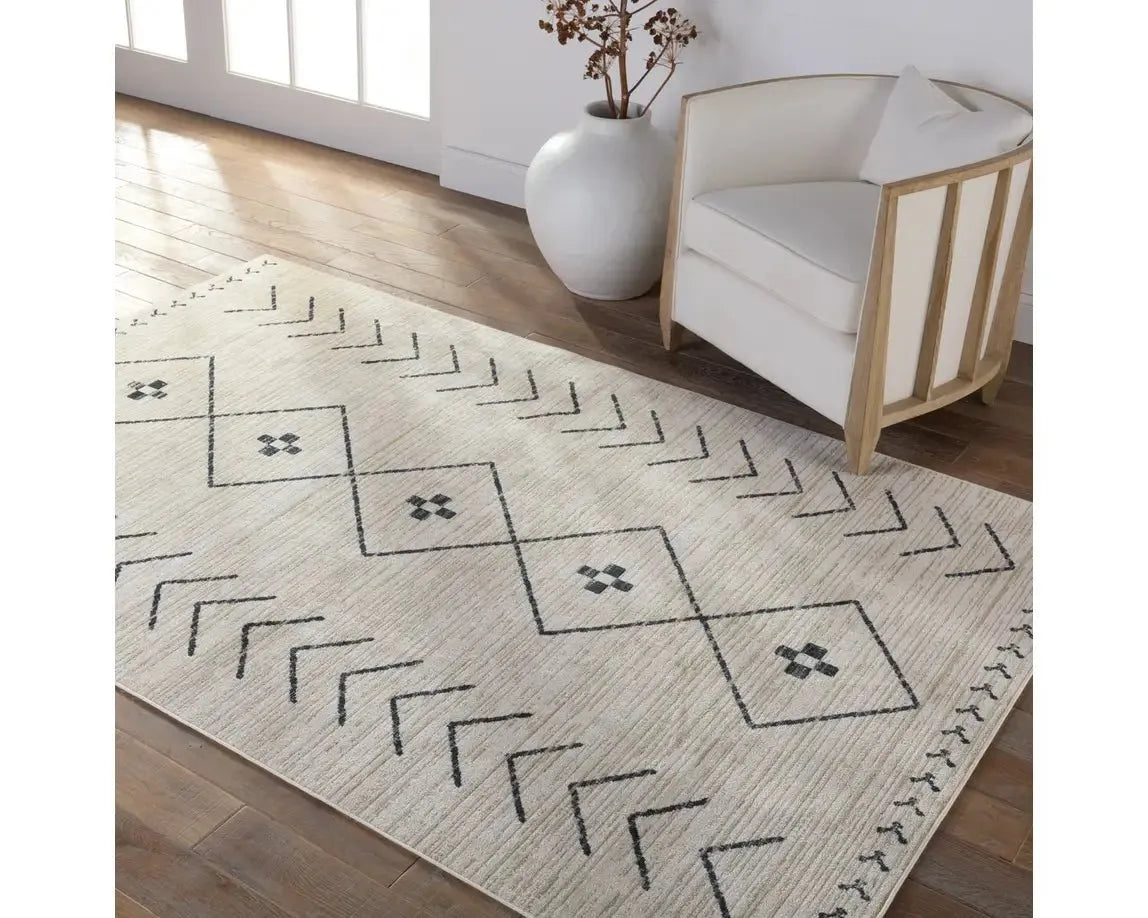 Nadine NDN01 Dark Slate/Tan Rug - Rug & Home