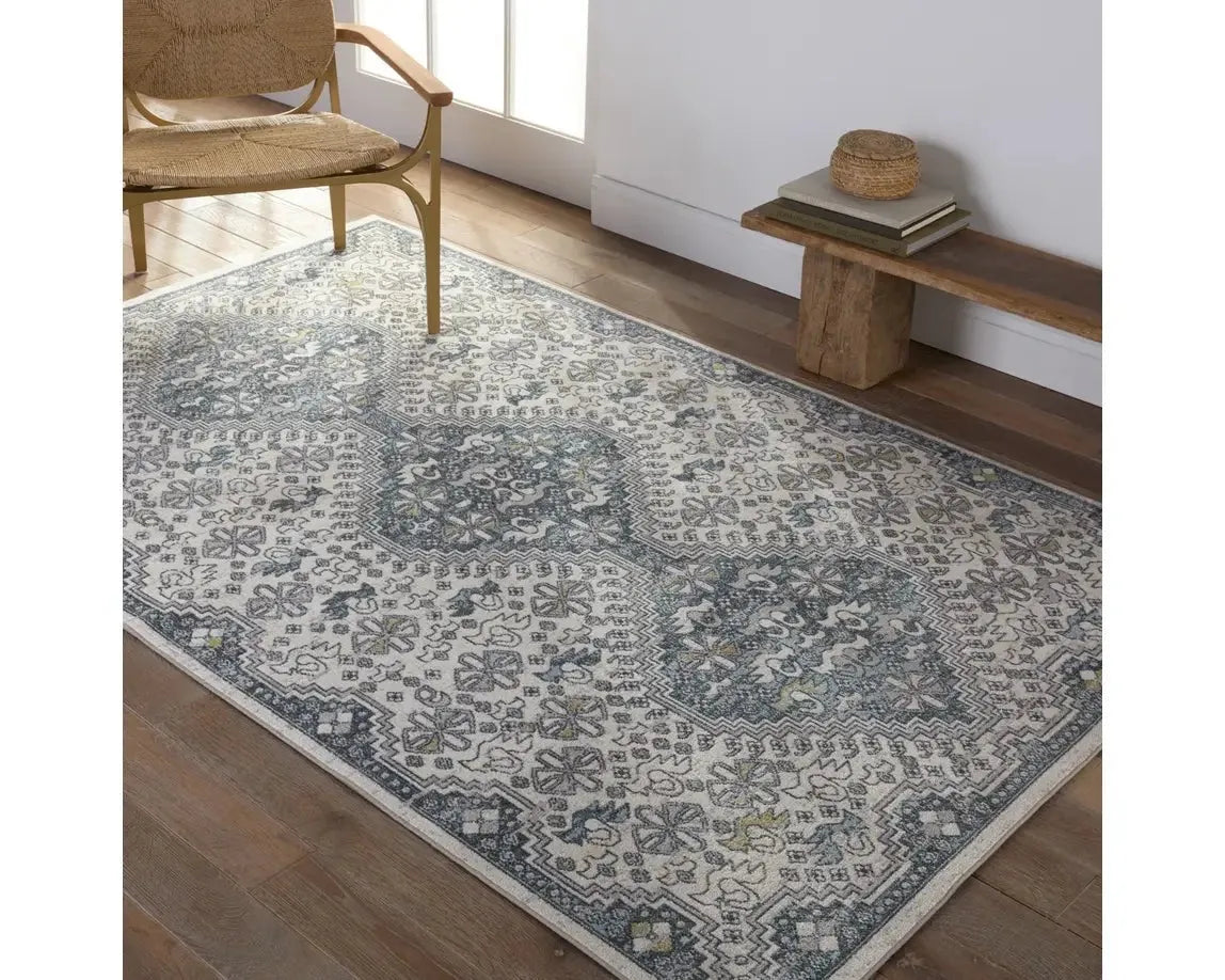 Nadine NDN06 Blue/Light Grey Rug - Rug & Home