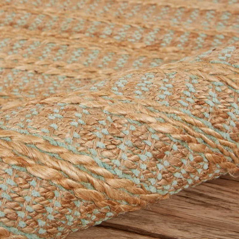 Natural 03317SEF Seafoam Rug - Rug & Home