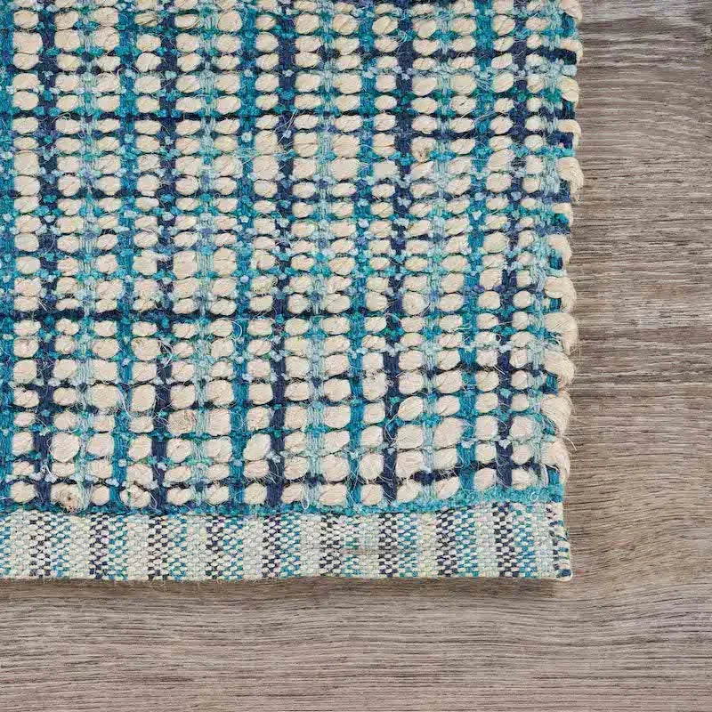 Natural 81433BIL Bleach/Ivory Blue Rug