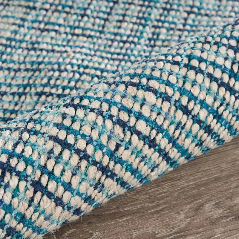 Natural 81433BIL Bleach/Ivory Blue Rug