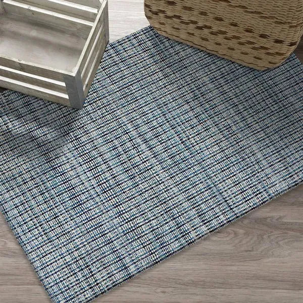 Natural 81433BIL Bleach/Ivory Blue Rug