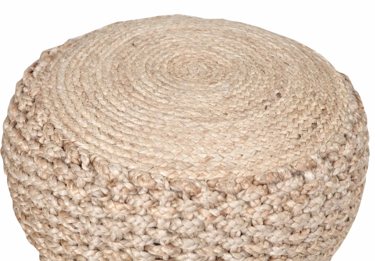 Natural Braided Jute LR99712 Pouf - Rug & Home