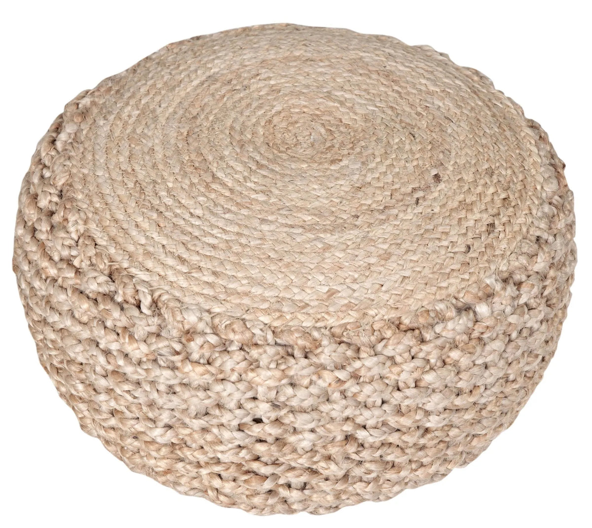 Natural Braided Jute LR99712 Pouf - Rug & Home