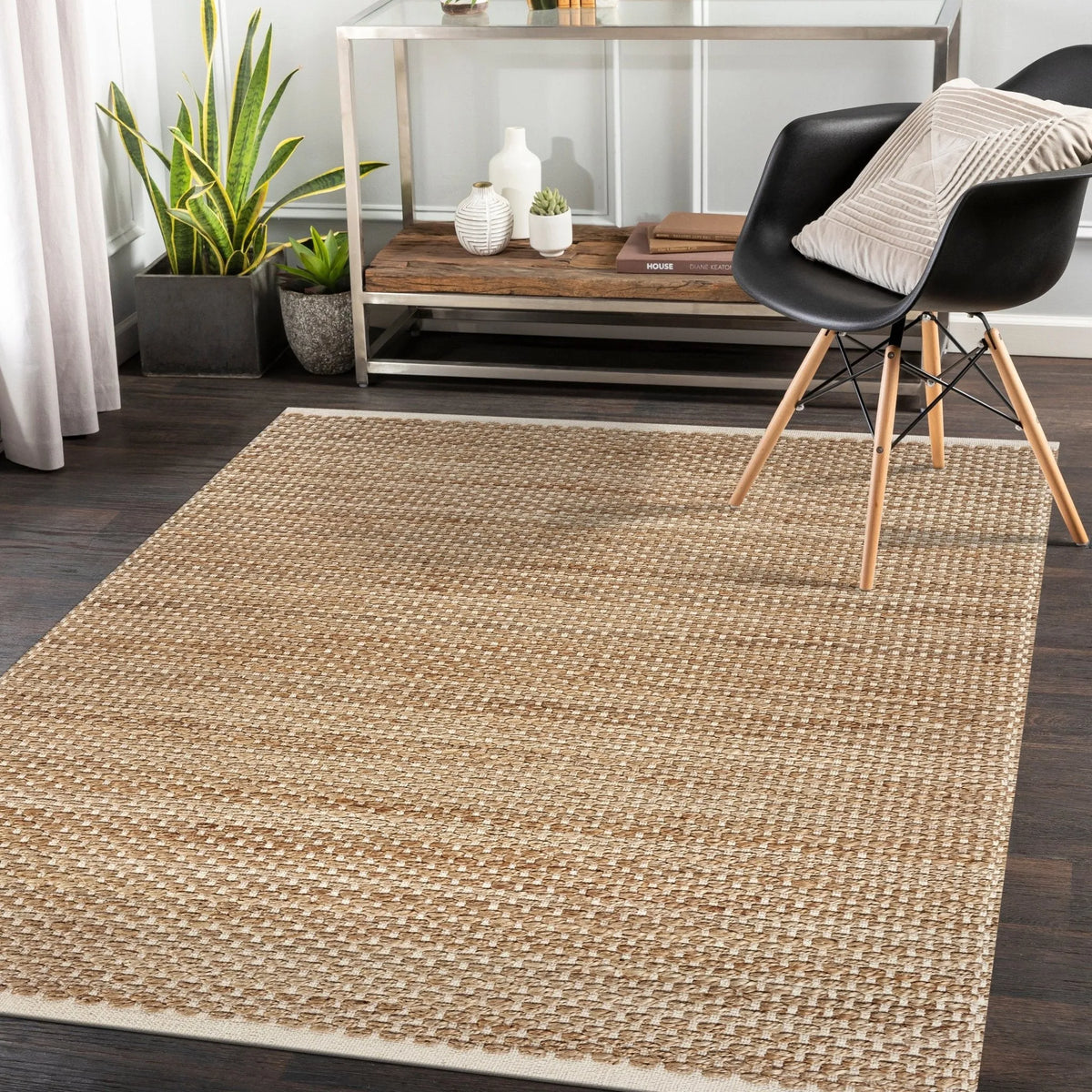 Natural Fiber Lr03386 Tan/Off-White Rug - Rug & Home