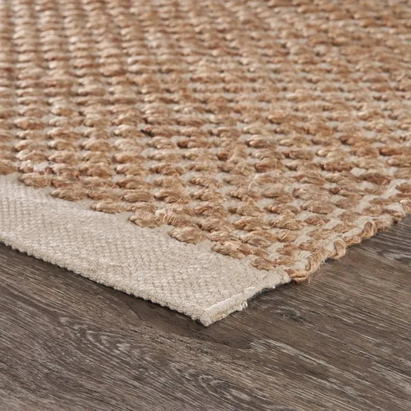 Natural Fiber Lr03386 Tan/Off-White Rug - Rug & Home