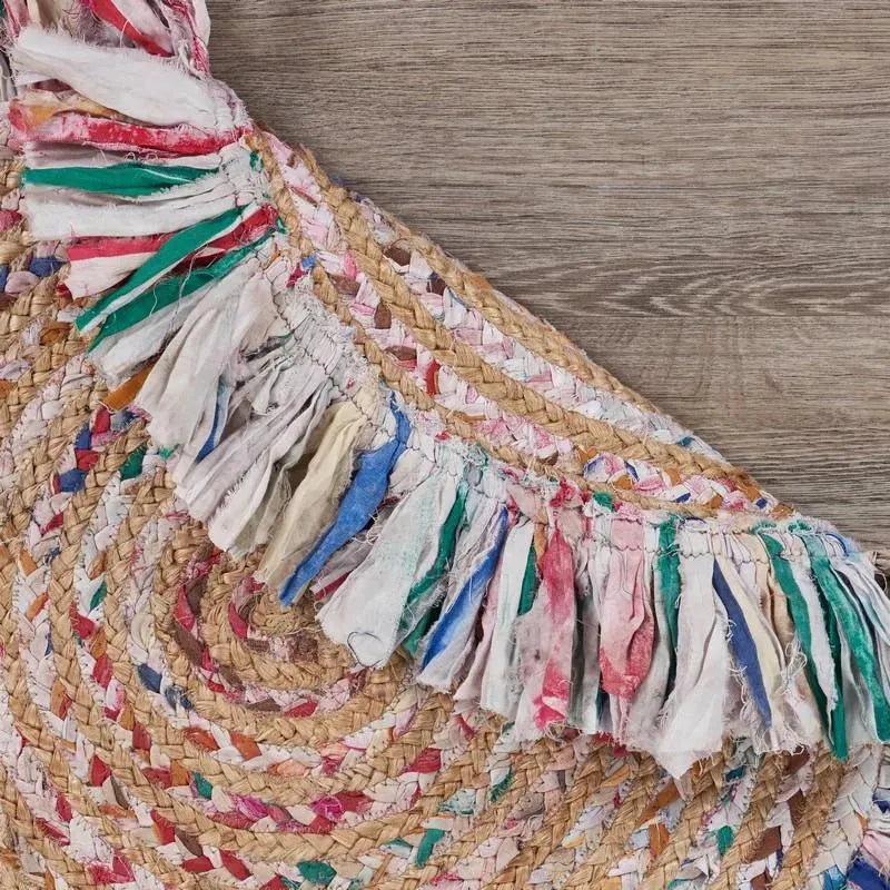 Natural Jute Lr03383 White/Multi/Natural Rug