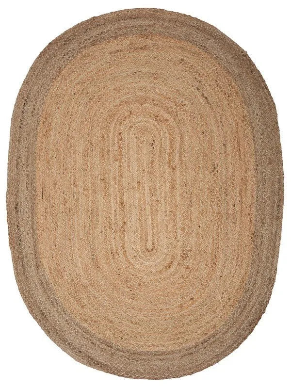 Natural Jute LR12035 Natural / Gray Rug - Rug & Home