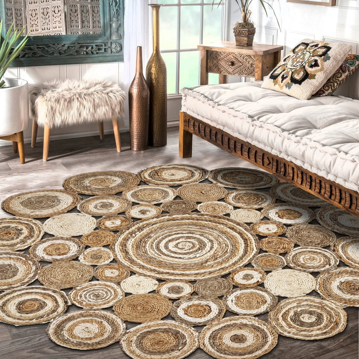 Natural Jute LR12039 Natural Rug - Rug & Home