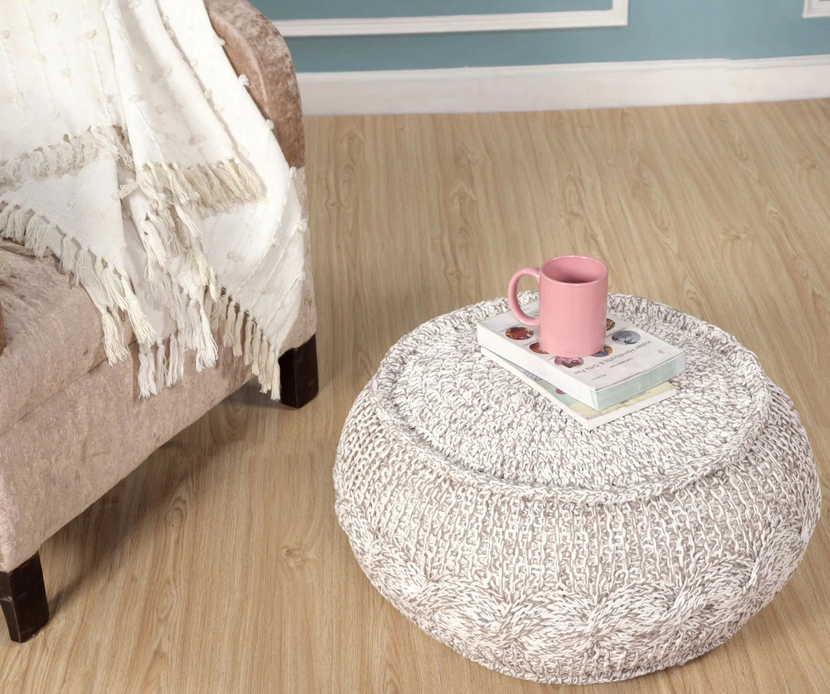 Natural Jute LR99710 Pouf - Rug & Home