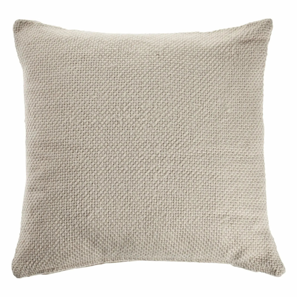 Natural Light Cream Solid LR07470 Throw Pillow