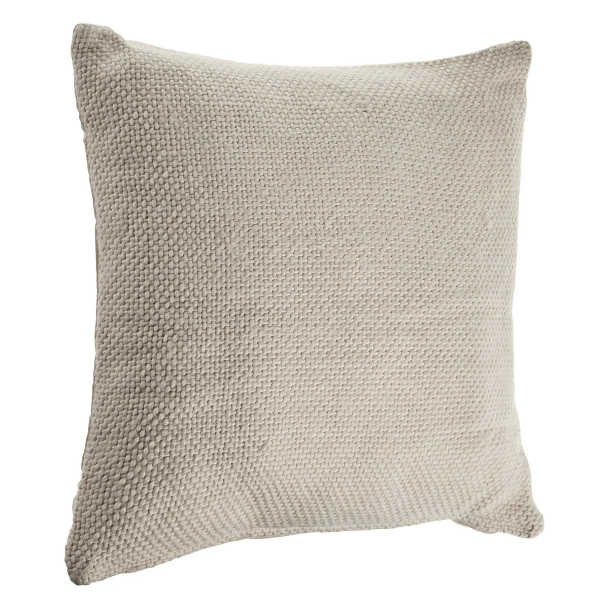 Natural Light Cream Solid LR07470 Throw Pillow