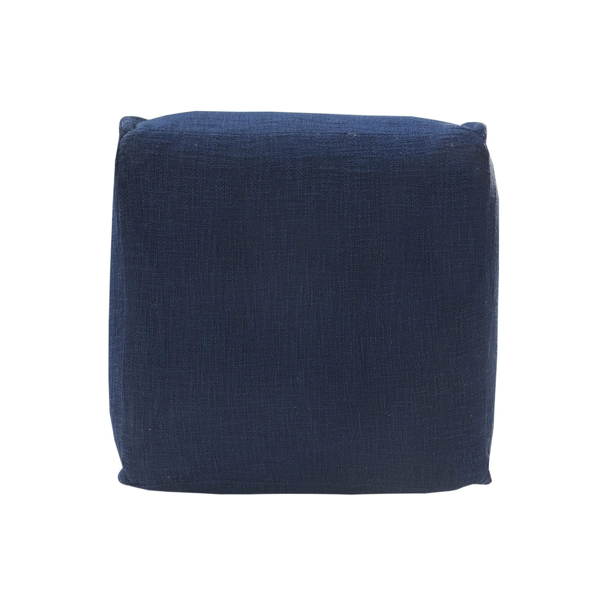 Natural Lr34033 Navy Pouf - Rug & Home