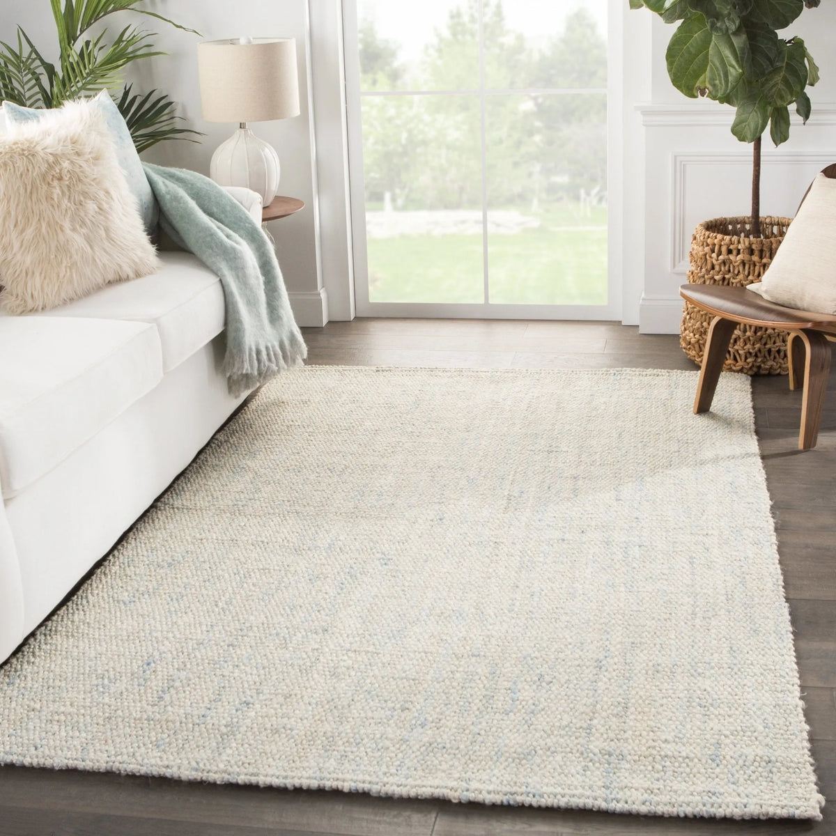 Naturals Tobago NAT34 Bluffton Ivory/Blue Rug - Rug & Home