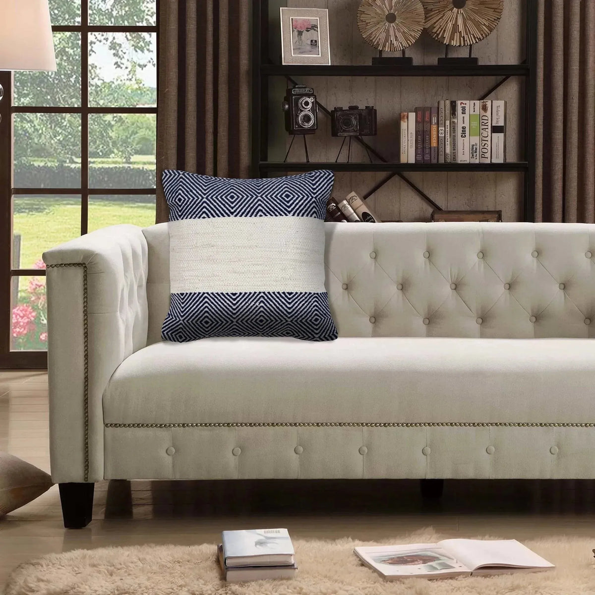 Nautical Geometric LR07352 Throw Pillow