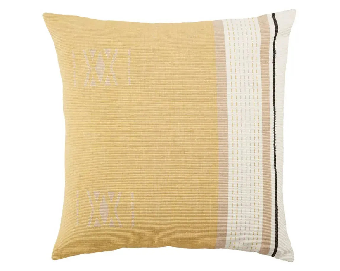 Navida NAD03 Yellow/Light Taupe Pillow