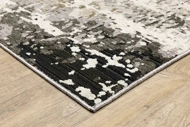 Nebulous 91L Abstract White Rug