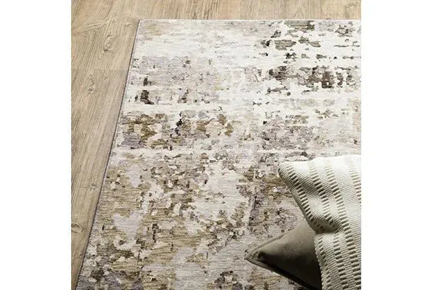 Nebulous 91L Abstract White Rug