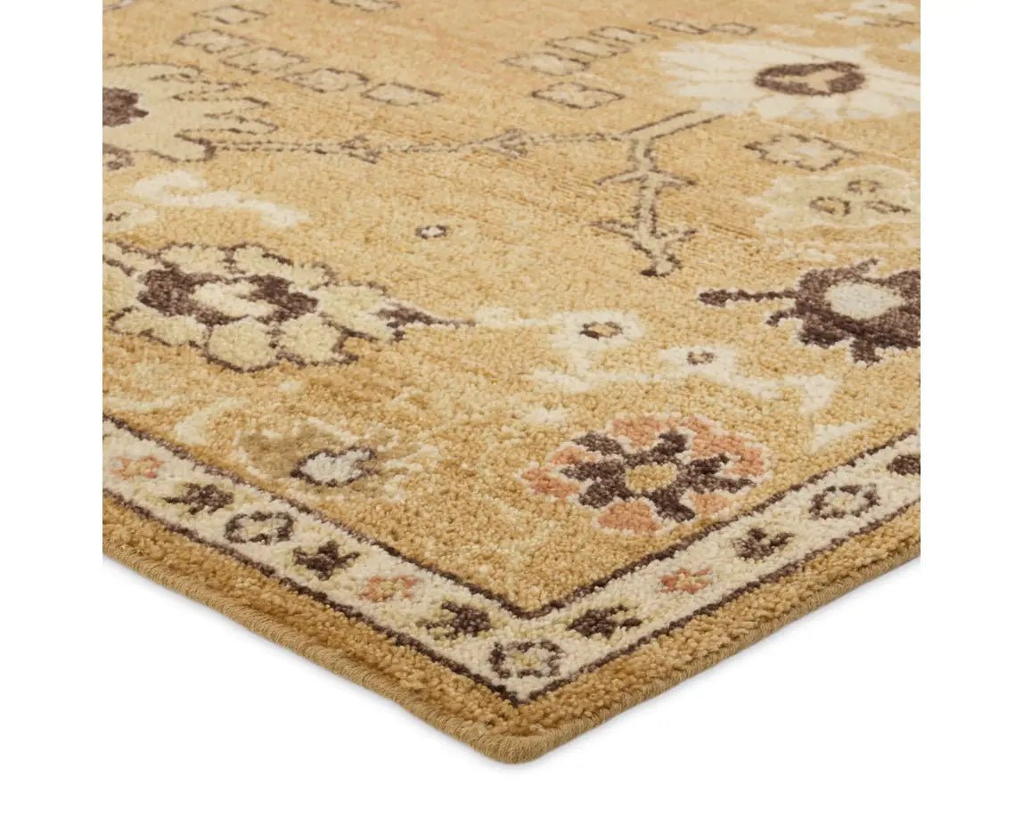 Neveah NEV01 Gold/Brown Rug - Rug & Home