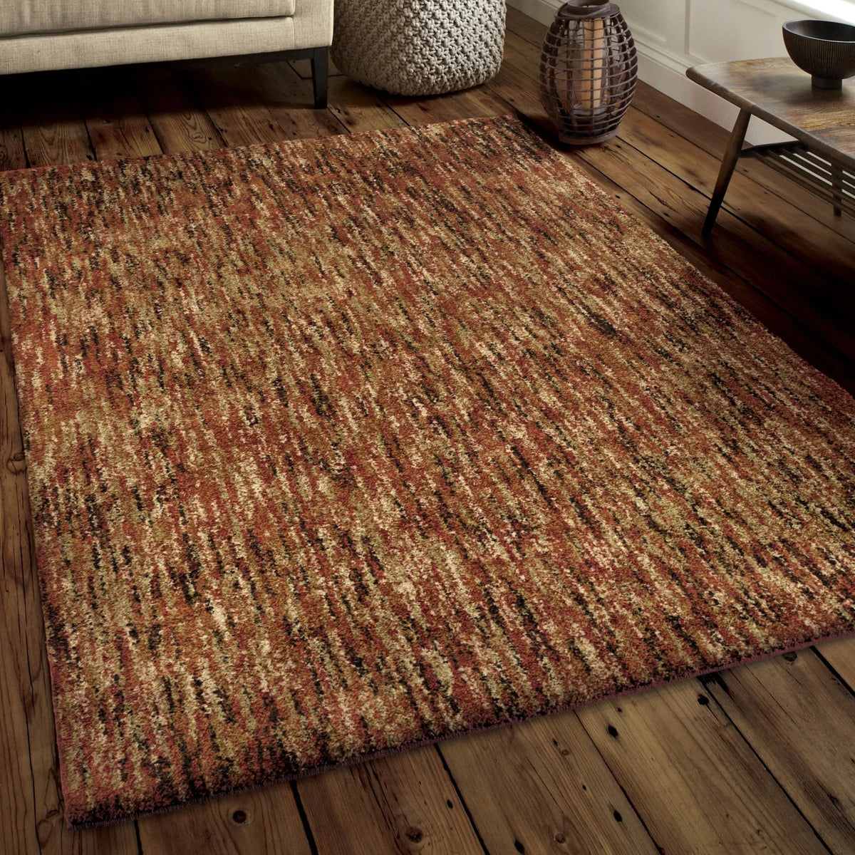 Next Generation 4423 Multi Solid Red Rug - Rug & Home