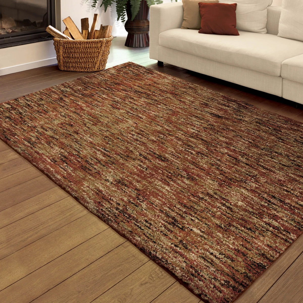 Next Generation 4423 Multi Solid Red Rug - Rug & Home